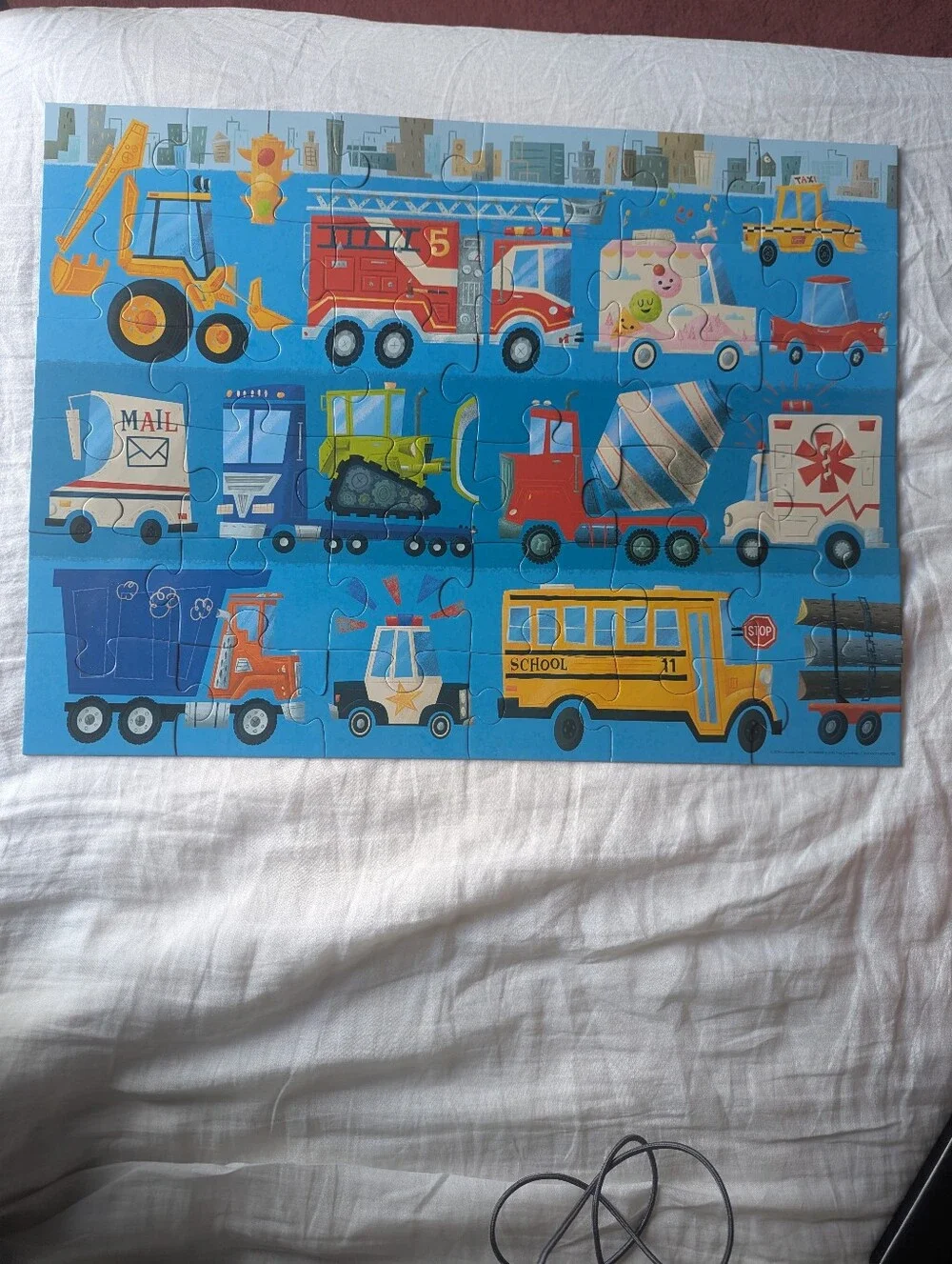 Crocodile Creek Vehicles 36-Piece Floor Puzzle